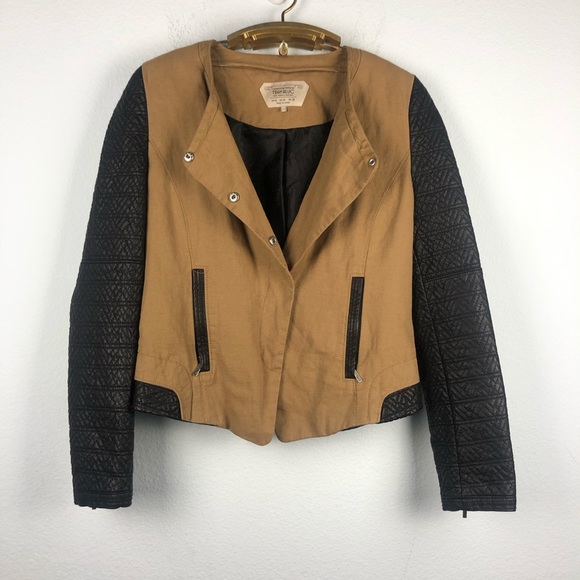 zara tan jacket